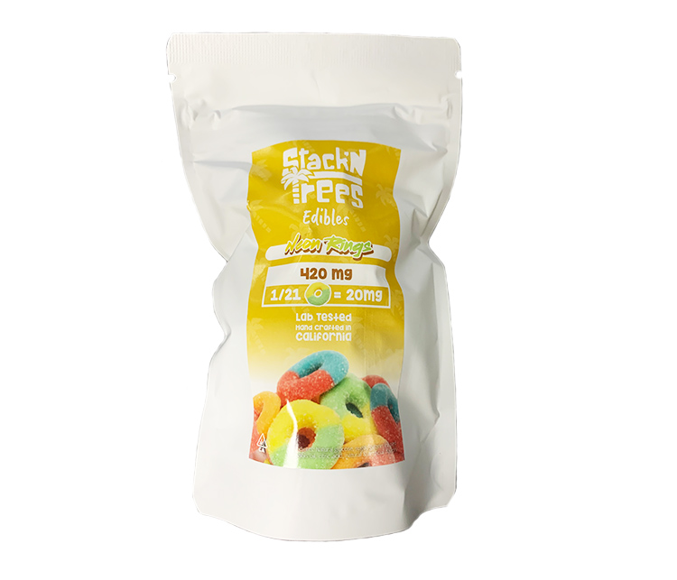 THC Edible 5000mg Neon Sour Bear Gummies