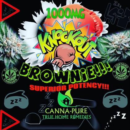 Cannabis Edible Knockout Brownies 1000mg