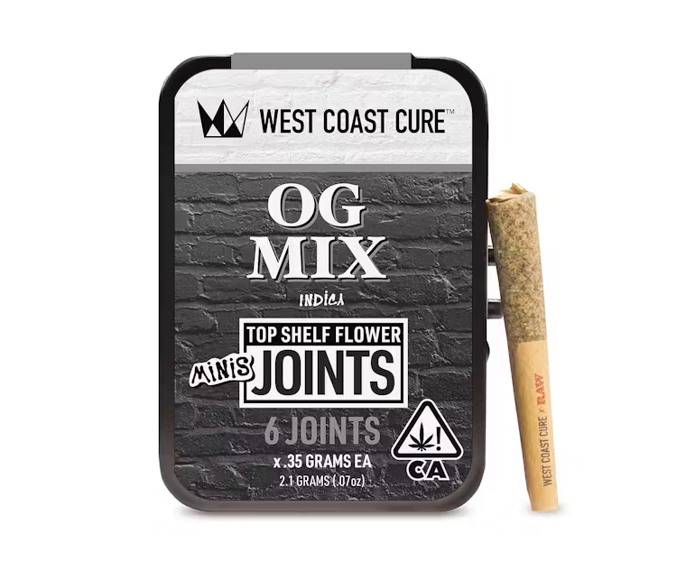 west coast cure sativa mix mini joints